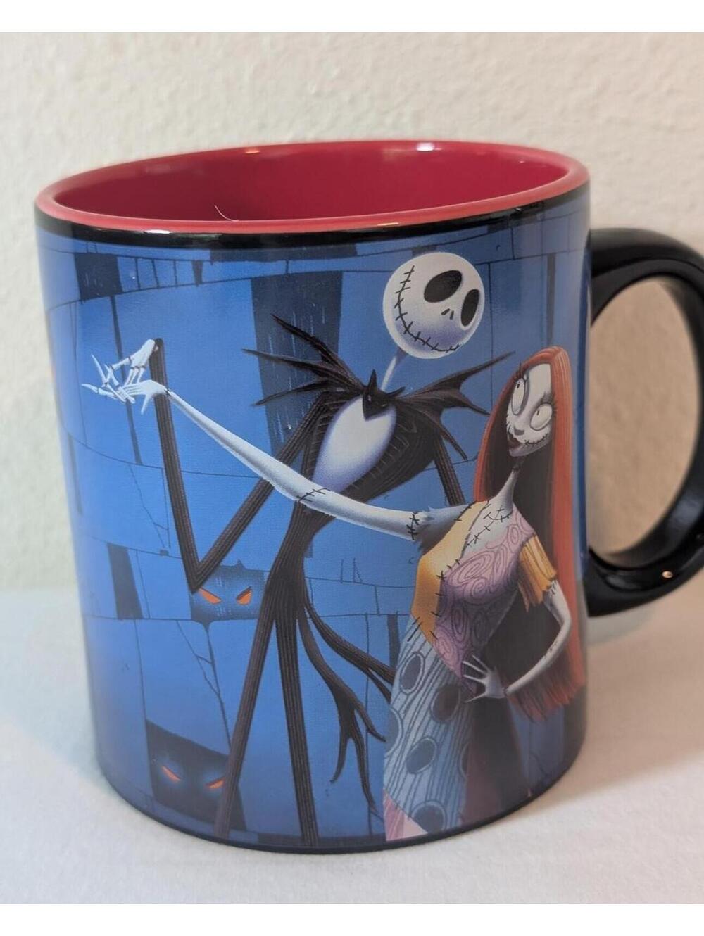 Disney's The Nightmare Before Christmas Jack and Sally Ceramic Mug 20 oz